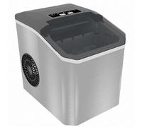 Ice Maker Machine, Ice Makers Countertop Self-Cleaning with 9 Cubes in 6 Minutes 26lbs Daily 2 Sizes Bullet Ice for Drinks and Outdoor Parties (Stainless steel)