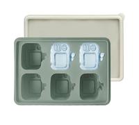 Ice Maker Mold, TV Themed Silicone Tray, 6,3 x 4,33 x 0,79 pulgadas, 6 ranuras de diseño con sellado Lid and Food Safe Construction for Whiskey Juice Cocktails Kitchen Bar Entertaining Needs