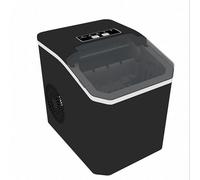 Ice Maker, Self-Cleaning Ice Machine for Home Produces 9 Ice Cubes in 6 Minutes, 15KG Daily Capacity Perfect for Your Home Bar, Camping & RV Adventures (Black)