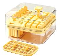 Ice Maker Tray - Ice Trays for Freezer With Lid, Press Button Portable Easy Release Reusable, Summer Íce Mold Tray,for Cocktail Whiskey Juice Living Home Kitchen Party Cafe Picnic Camping