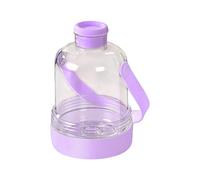 Ice Making Bottle With Straw and Handle - 2 en 1 Portable Ice Tray | Cold Blocks Maker Press Dispense Stackable Cube Mold | For Picnic Camping Kitchen Drinks Coffee Wine Milk Tea Whiskey Cocktail Free