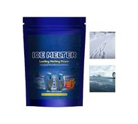 Ice Melt Formula - Agente removedor de nieve de acción rápida, solución descongeladora de patio de 3.9 x 5.9 pulgadas con pellets de disolución rápida, agente de invierno de alto rendimiento