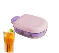 Ice Mold - 6-Grid Ice Maker Mold, With Lid Easy Release | Mould For Wine Chilling Coffee Cooling Whiskey Cocktails Drinks Kitchen Bar Tray Silicone Square Cubes Freezer Container Storage Case