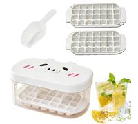 Ice Mold | Cute Design Portable Box,Ice Trays for Freezer | for Drinks Beverages Coffee Cocktail Whiskey Home Party DIY
