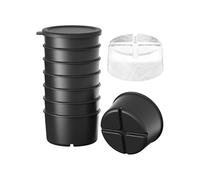 Ice Mold for Shave Ice Attachment, Reusable Plastic Ice with Lids for Ice Shaver 8pcs