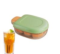 Ice Mold Tray, 6-Grid Maker Mold, Easy Release Design, Spill-Proof Lid, Sturdy Silicone Material, Perfect for Wine Chilling, Whiskey Cocktails, Coffee Cooling and Kitchen Use