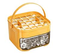 Ice Mold Tray, Double Layer 50 Cavity Non Stick Ice Maker Box, Portable Leak Resistant Design for Easy Release, Food Grade Material, Kitchen Beverage Accessory for Drinks Whiskey Cocktails