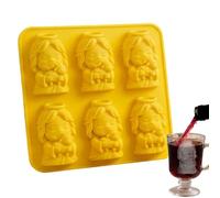 Ice Molds | 6-Cavity Jesus Easy Release Food Grade | Silicone Ice Trays Chocolate Molds | for Home Bar Freezer Whiskey Cocktail Bourbon Drink Juice Candy Holiday Party