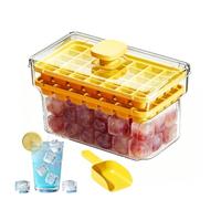 Ice Molds | for Cocktails 68-Cube with Scoop Lid Press Release Bin