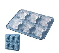 Ice Molds for Cocktails - Cow Shaped Ice Tray | 6 Cavity Freezer Mold with Easy Release Base, Food Grade Silicone Tray with Flexible Build, Bar Accessory for Drinks Entertaining