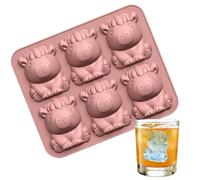 Ice Molds Whiskey Easy - Release Capybara Non Stick, Silicone 6 Cavities Cute, Cubes Tray Coffee Beer Cold | Whiskey Easy Release Capybara Non Stick Silicone 6 Cavities Cute Ice Cubes Tray for W