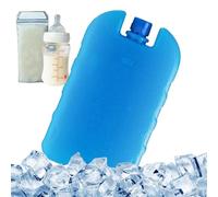 Ice Pack Refrigerante - HDPE 14,5 x 8,8 x 2,5 cm Refrigerante reutilizable de 300 ml | Paquete de hielo reutilizable de gel para congelador, refrigeración de larga duración, hermético