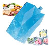 Ice Packs for Lunch Boxes, Freezer Cooling Blocks, Reusable Cold Packs, Portable Chill Bricks, for School, Picnic, Fishing, Travel, Camping, Breastfeeding, Air Conditioner Fan Use