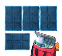 Ice Packs for Lunch - Long-Lasting Cold Gel Bag | Compact Washable Cooling Sheets | For Camping Hiking Beach Workplace Picnic School Travel Food Storage Box Breast Milk Cooler Reusable Chill Task