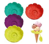Ice Pop Holder, Silicone Ice Stick Rack, Reusable Lolly Mold Set, Drip-Proof Dessert Container, Summer Treat Cup for Pool Travel and Backyard Picnic Use, 2.95x2.95x1.02 Inches