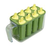 Ice Pop Mold, 8-Cavity Reusable Freezer Tray, Easy-Release Ice Pop Molds with Sticks with Secure Lid Seal, Solid-Build Freezing Tool for Treat Making, Snack Portioning, and Summer Cooling