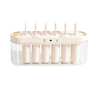 Ice Pop Molds - 6 Cavity Leak Proof, Maker Tray with Stick Holder for Homemade Treats Food Grade Silicone Mold for Juice Yogurt Jam Jelly Pudding Fruit Juice Postre Snacks for Home