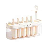 Ice Pop Molds, 6 Cavity Leak Proof Pop Stick Maker Mold for Homemade Treats, Easy Release Feature, Kitchen Dessert Tool Category for Juice Yogurt Jelly Pudding Fruit Juice Home Dorm Apartment