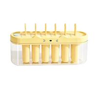 Ice Pop Molds - Food Grade Silicone 18x12x9cm | 6 Cavity Handmade Non Stick Ice Cream popsicless Maker Box | frozenss Cube Tray for Dorm Party Apartment Juice Yogurt Jam Jelly Pudding Fruit Treats