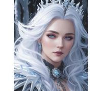 Ice Queen: Lined Notebook for Fantasy & Anime Lovers: A Magical Journal for Dreamers, Warriors & Ice Queens