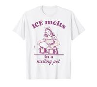 ICE se derrite en un crisol Vintage Retro Anti-ICE Camiseta