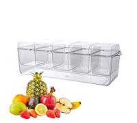 Ice Serving Tray - Chilled Veggie Tray | Relleno de frutas transparente | Ice Chilled Party Platter With Multiple Compartments, Innovative Cold Food Trays With Underneath For Serving Food