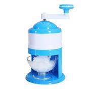 ice shaver manual hand crank operated fast crushing ice block snow cone machine, 1 piece, blue shizhi boutique