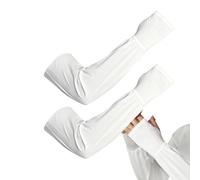 Ice Silk Arm Sleeves 1 Pair UV Sun Protection Cooling Sleeves for Men