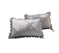 Ice Silk Bean Bag Pillowcase Pair Summer Home Use Lace Pillow Core Inner Case Long Rectangle Envelope Closure Universal