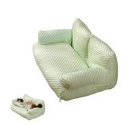 Ice Silk Cooling Pet Bed Breathable Washable Dog Sofa Bed, Removable and Washable Pet Bed, Dog Cooling Bed Summer Sleeping Cool Ice Silk Bed for Small Large Dogs (M,Green)