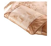 Ice Silk Pillowcase Cool Mat 2 Pieces Single Person Pillow Cover Summer Large Size Non-Machine Washable(Gold)