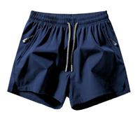 Ice Silk Quick-Dry Athletic Gym Shorts 4-Piece Pack, Lightweight 3 Inch Running Shorts Men - Unrestricted Breathable Comfort (Navy)