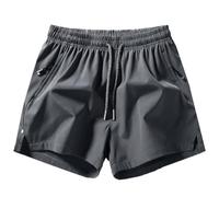 Ice Silk Quick-Dry Athletic Gym Shorts 4-Piece Pack, Lightweight 3 Inch Running Shorts Men - Unrestricted Breathable Comfort (Dark Gray)