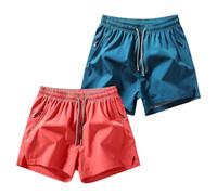 Ice Silk Quick-Dry Athletic Gym Shorts 4-Piece Pack, Lightweight 3 Inch Running Shorts Men - Unrestricted Breathable Comfort (2PCS-E)