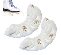 Ice Skate Guards - 25-30cm Soft Flannel Protective Covers | Hockey Figure Skate Gear, Moisture Wicking Training Guards For Boys Youth Women Men Adults Athletes Competition