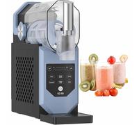Ice Slush Machine, 2l Máquina Comercial Granizado con 5 Programas Preestablecidos, No Se Necesitan Hielo, Limpieza Automática, Bebidas Congeladas para Batidos, Cócteles, Frappes,Blue