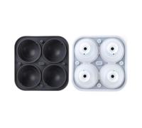 Ice Sphere Mold 2.2 Inch Tennis Round Silicone | Bandeja de bolas de hielo para congelador, para whisky, cóctel, bourbon, café, hogar, cocina, bar, restaurante, fiesta