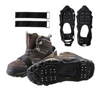 Ice Spikes for Boots, 1 par Winter Strapped Snow Ice Shoe Cleats 24 Teeth for Outdoor Enthusiasts, Men, Mujeres, Adultos, Climbing, Mountaineering, Backpacking, Hiking, and Winter Trails