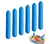 Ice Sticks For Cooling - 6 Piece Reusable Portable Freezable Cooling Rod Set | Safe Long Lasting Chilling Sticks For Keeping Drinks And Containers Cool Without Dilution | Suitable F́or Home Travel