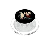 Ice To Meet You Now Leave Penguin Funny Introvert PopSockets PopGrip para MagSafe