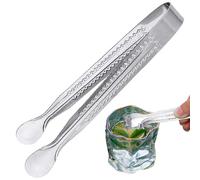 Ice Tongs - Kitchen Stainless Steel Serving Tools, Small Sugar Tongs, Professional Buffet Appetizer Tong, Metal Clips, For Party Restaurant Home, Backyard Picnic Wedding Silver