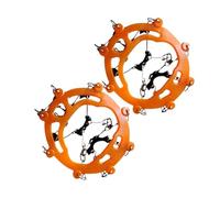 Ice Traction Cleats - 8-Spike Wear-Resistant Talon Boots Grippers, Flexible Cold Resistant Snow Traction Crampon | Lightweight For Women Winter Hiking Climbing Fishing Walking Jogging Outdoor