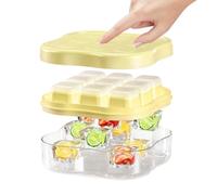 Ice Tray 9-Grid With Lid FoodFreezer Ice Cube Tray With Lid Is A Versatile