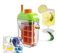 Ice Tray Bottle - Easy Release Ice Mold, 2 In 1 Water Cup | Portable Freezing Container Design, Convenient Beverage Cooling Solution, Practical Multifunctional Drinking Accessory For Outdoor Gym Trave