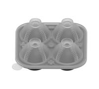 Ice Tray, Novelty Baseball Ice Maker Mold with Large Sphere Design, Easy-Release Silicone Molds, Creative Chilling Accessory, Fun Shaped Cubes for Whiskey Brandy Bourbon Cocktails