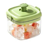 Ice Tray - Portable Reusable Easy Release Container Holder | Press Cube Maker | Silicone Mold Storage Bin for Kitchen Refrigerator Freezer Family Home House Indoor Whiskey