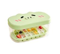 Ice Tray With Bin, 24-Cavity Easy Release Tray Lid, Ice Molds Beverage Freezer Organizer, Iced Cube Container System Storage Bin For Chilling Drinks Coffee Cocktail Whiskey Beverage Kitchen Home Bar