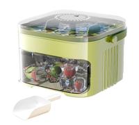 Ice Tray with Bin - Press type Icy Block Maker with Lid | Easy Release Ice Tray | for Camping Party Home Apartment Dormitory Kitchen Beverage Coffee Cocktails