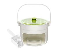 Ice Tray With Lid,2 Pieces Easy Release Tray | Drawer Design Ice With Scoop And Handle - For Freezer Kitchen Chilling Drinks Coffee Cocktail Whiskey Beverage