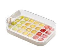 Ice Trays for Freezer, 28-Grid Easy-Release Ice Maker Mold with Lid, Reusable Silicone Frost Cube Tray for Beer, Coffee, Tea, Drinks, Home, Party, Kitchen